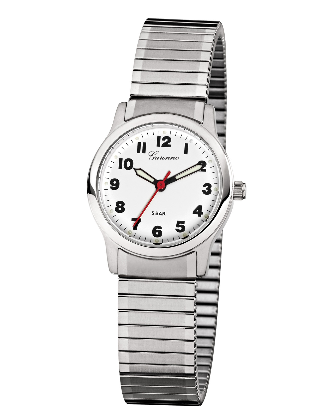 Dit is een horloge van het merk Garonne gemaakt voor dames.