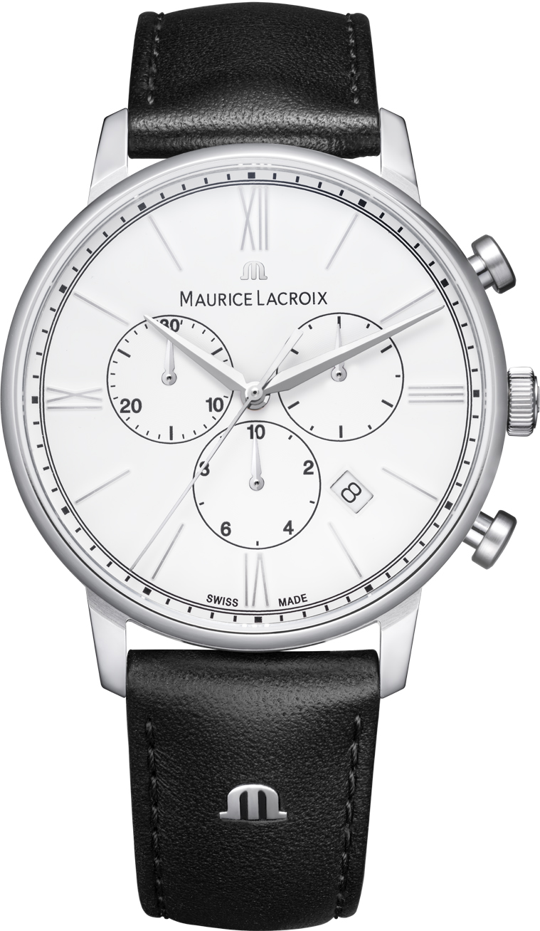 Dit is een horloge van het merk Maurice Lacroix gemaakt voor heren.
De specificaties zijn als volgt:
Kastmaat: 40 mm
Kastdikte: 10 mm
Bandbreedte: 20
Waterdichtheid: 5 ATM / 50 Meter / 165 Feet
Dit horloge heeft de volgende functies/eigenschappen:
Chronograaf
Datumaanduiding