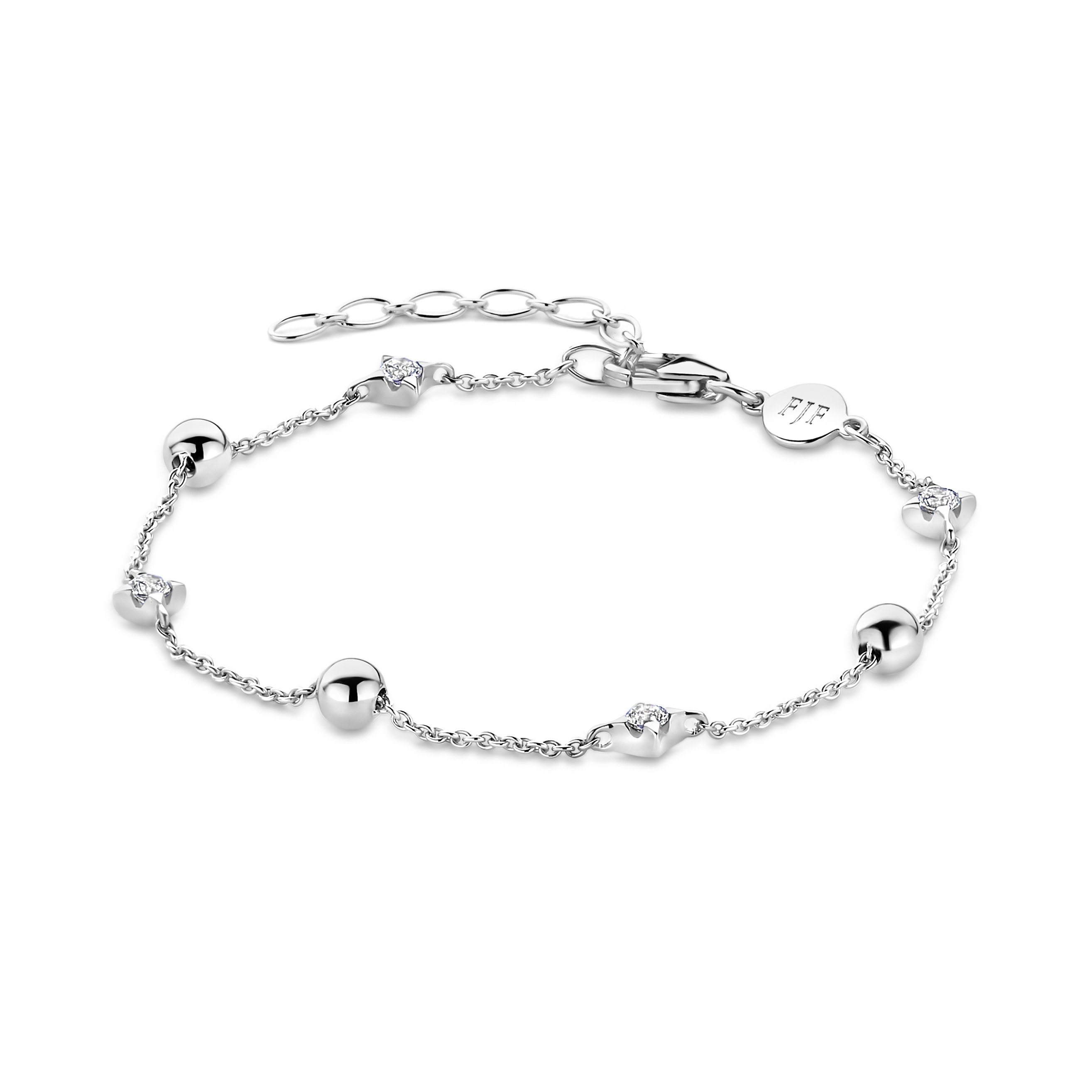 Dit is een armband van het merk FJF Jewellery gemaakt voor dames.