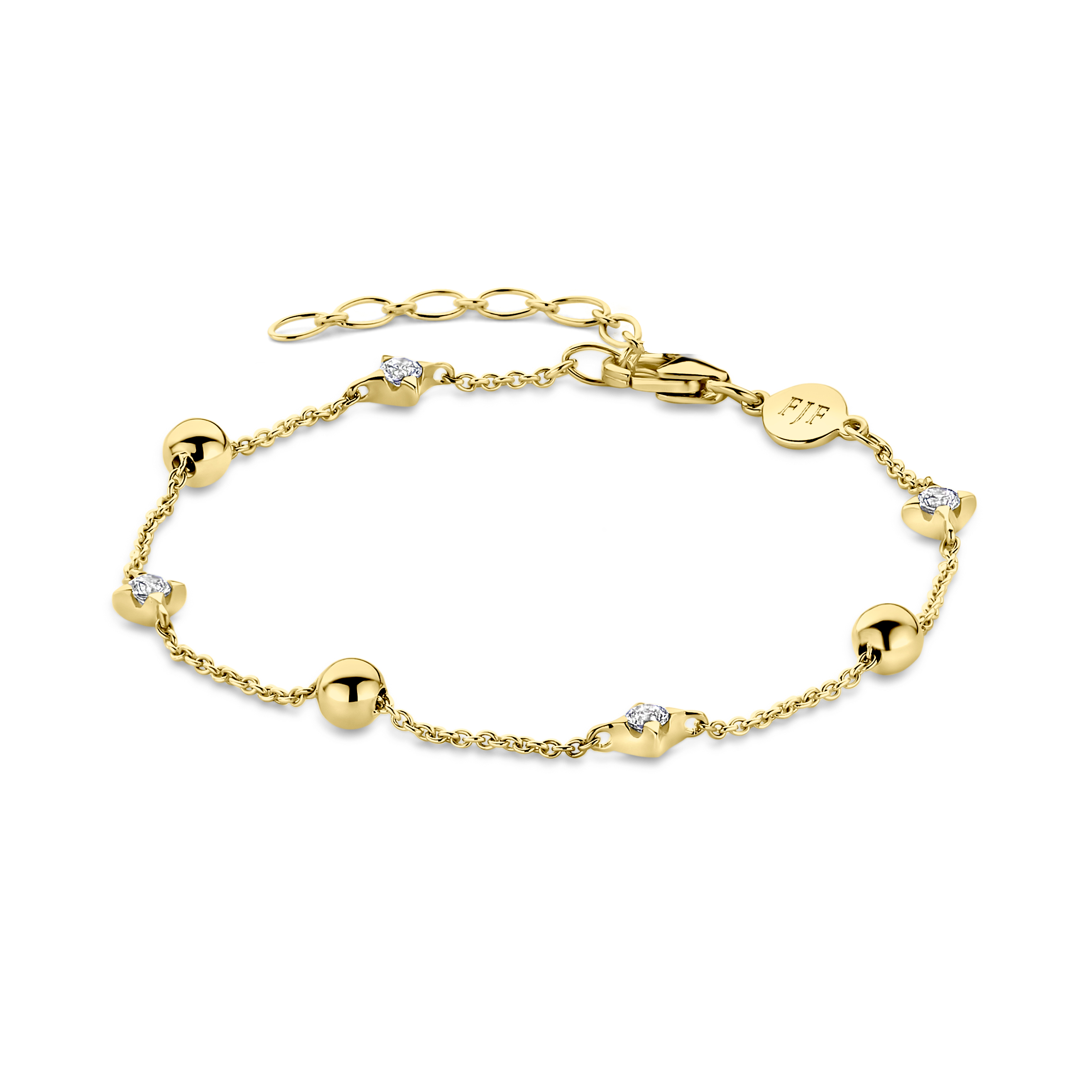 Dit is een armband van het merk FJF Jewellery gemaakt voor dames.