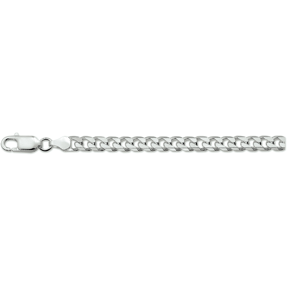 zilveren gourmette armband