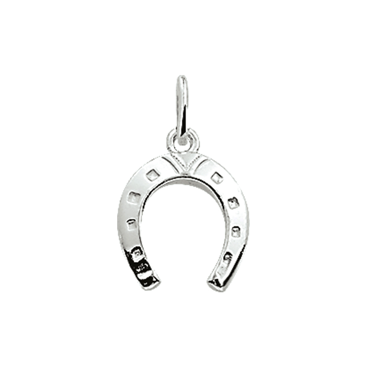 hanger hoefijzer zilver wit