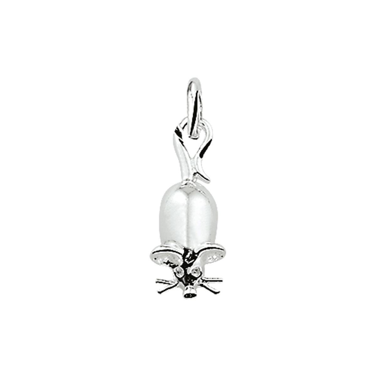 hanger muis zilver wit