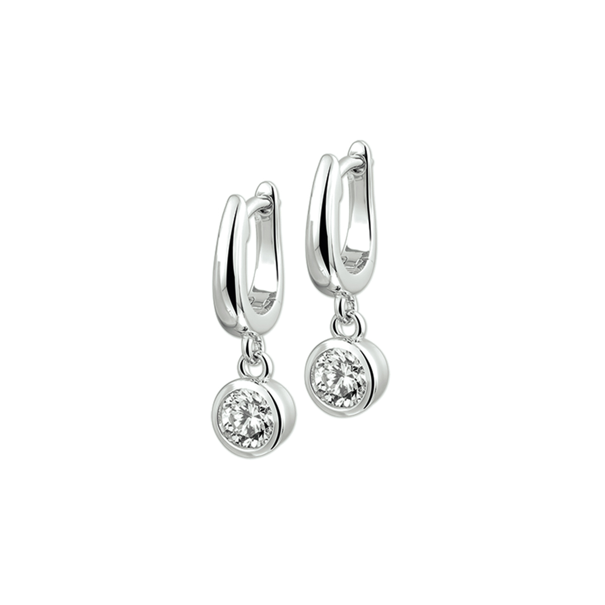 Deze oorringen zijn gemaakt van gerhodineerd zilver en ze zijn zilverkleurig. Het is een sieraad voor dames.