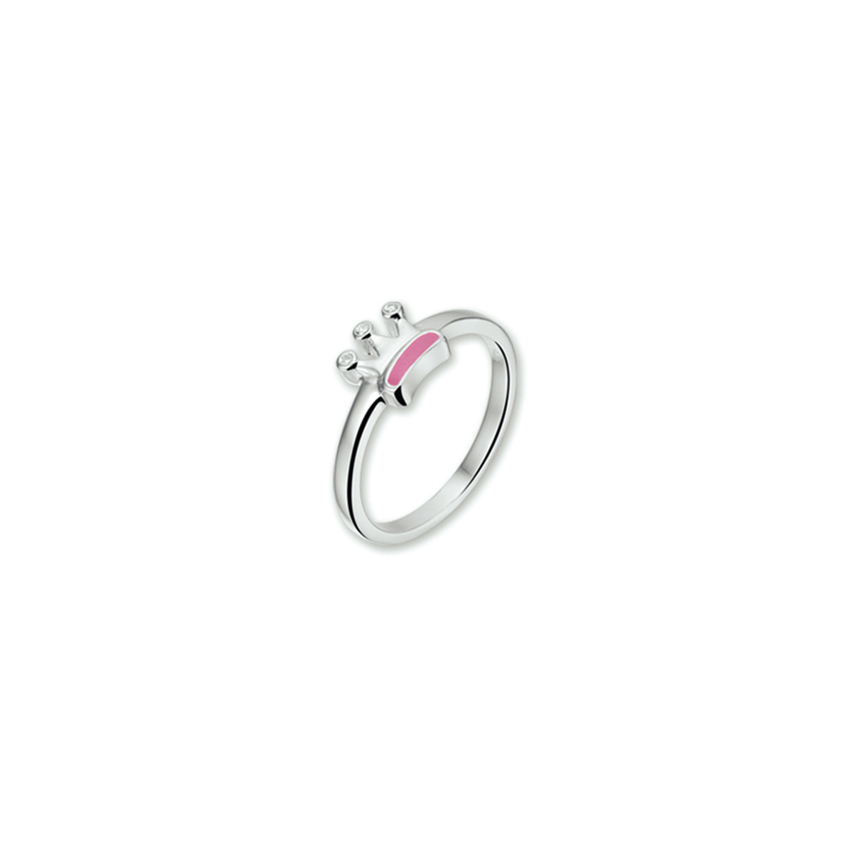 ring kroon zilver gerhodineerd