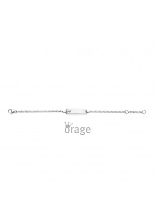 De gourmette identiteit armband, gemaakt van hoogwaardig 925 sterling zilver, straalt verfijning uit. Een leuk, fijn detail van hartje op de graveerplaat aan bovenzijde.

