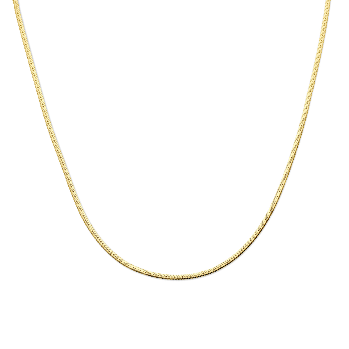 Verguld 925 zilveren collier uitgevoerd met een gourmette schakel van 2.6mm. Het collier heeft een draaglengte van 40cm met 4cm extensie. Geen garantie op plating.