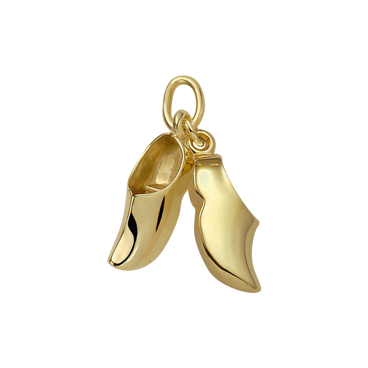 Hanger klompen 14K geelgoud