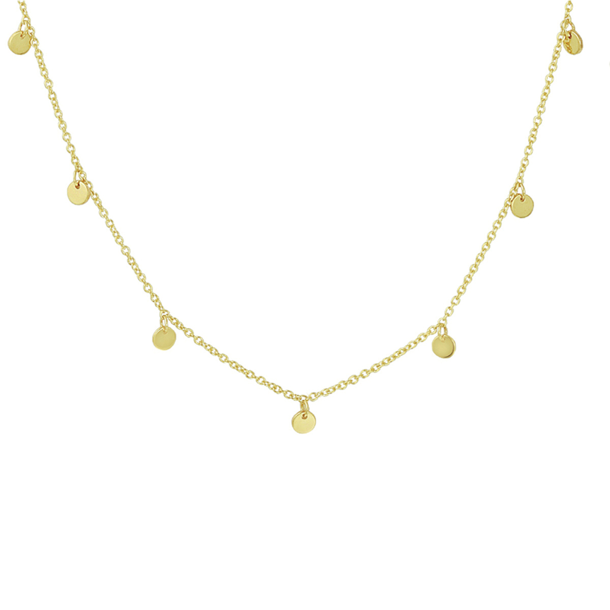 Trendy 14k geelgouden 1mm anker collier uitgevoerd met 3mm ronde hangers en een stevige karabijn sluiting. Het collier heeft draaglengtes van 41 43 en 45cm en is goed te combineren met bijpassende sieraden uit onze collectie. Wist u dat dit we dit collier voor u kunnen graveren? Dit doen we met alle plezier en ook nog is onder service!
