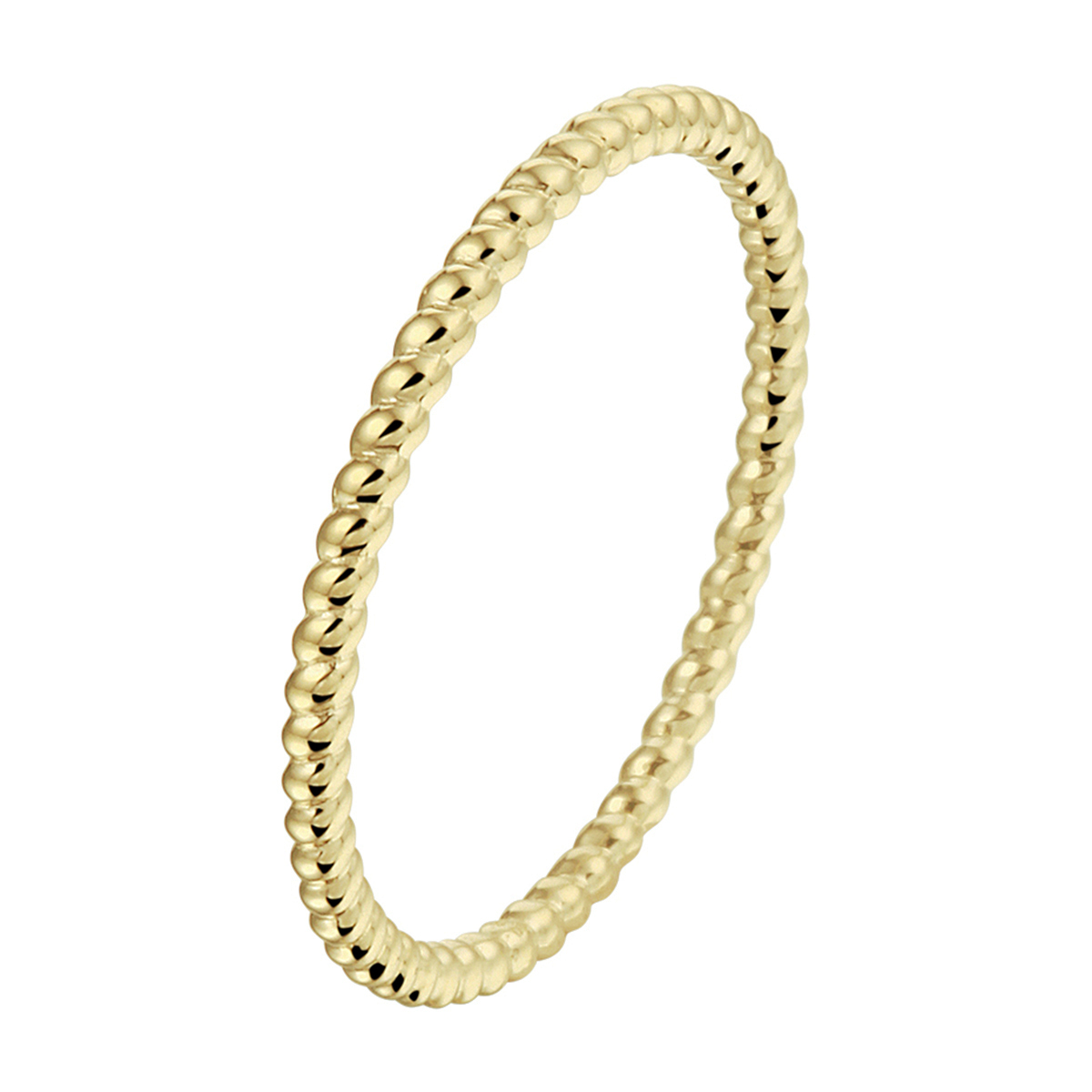 14k Geelgouden aanschuifring. De ring heeft een breedte van 1.5mm.