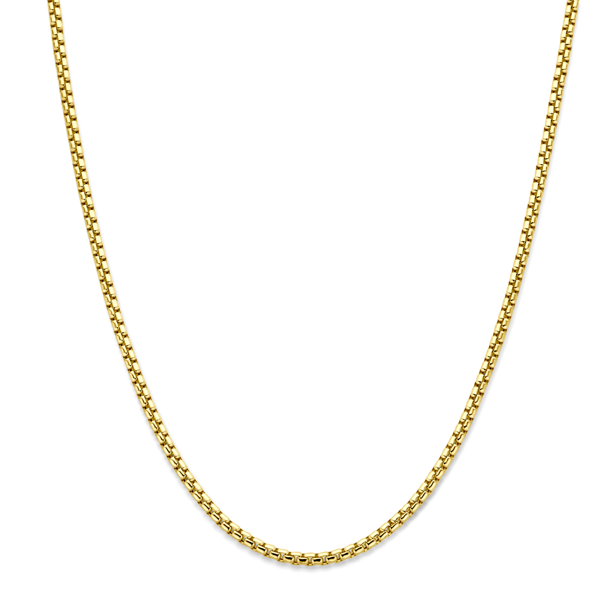 gouden collier, rond venetiaan 3,5mm 50cm
