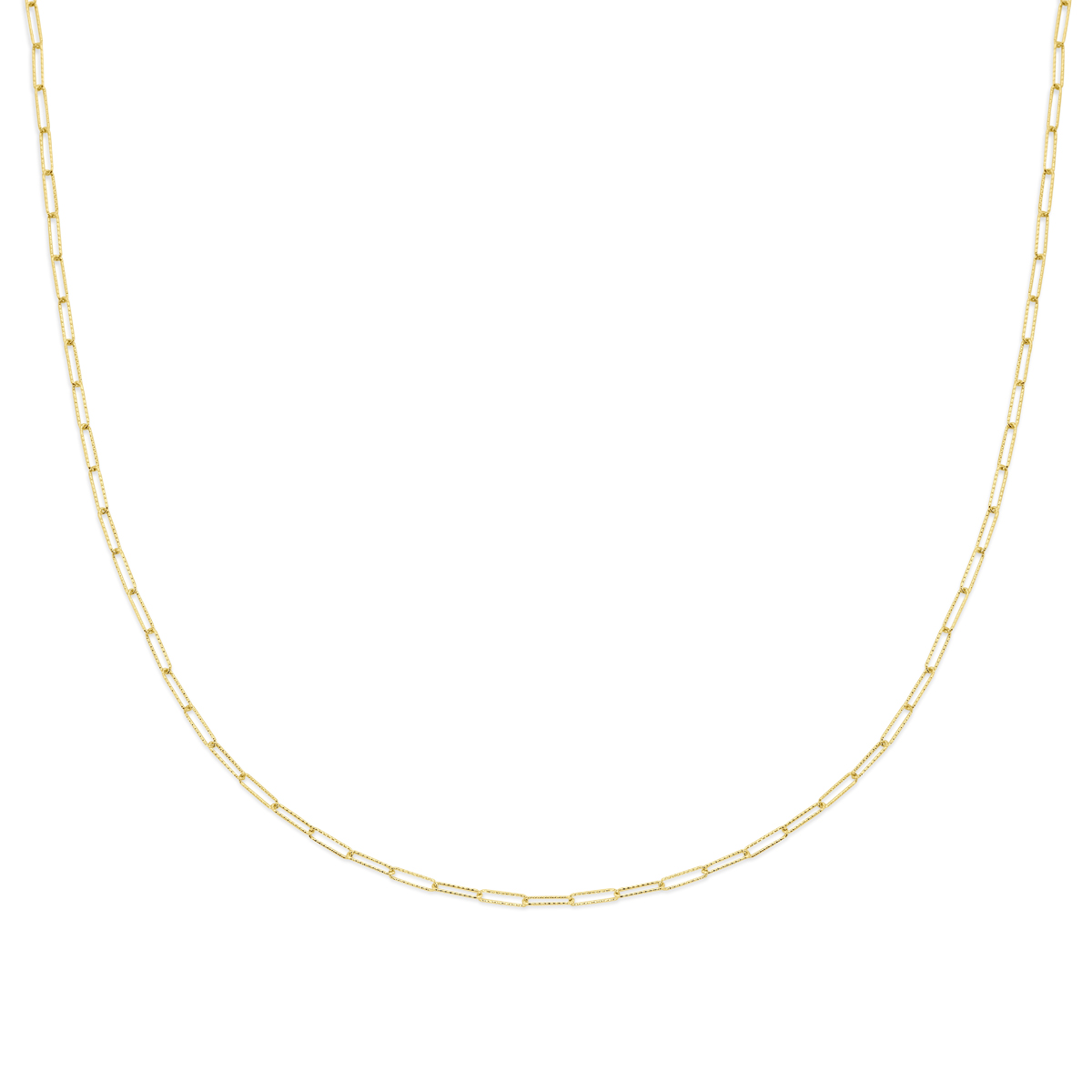 14k Geelgouden collier met een schakelbreedte van 1.8mm. Het collier heeft een draaglengte van 45cm. Uitgevoerd met karabijnsluiting.