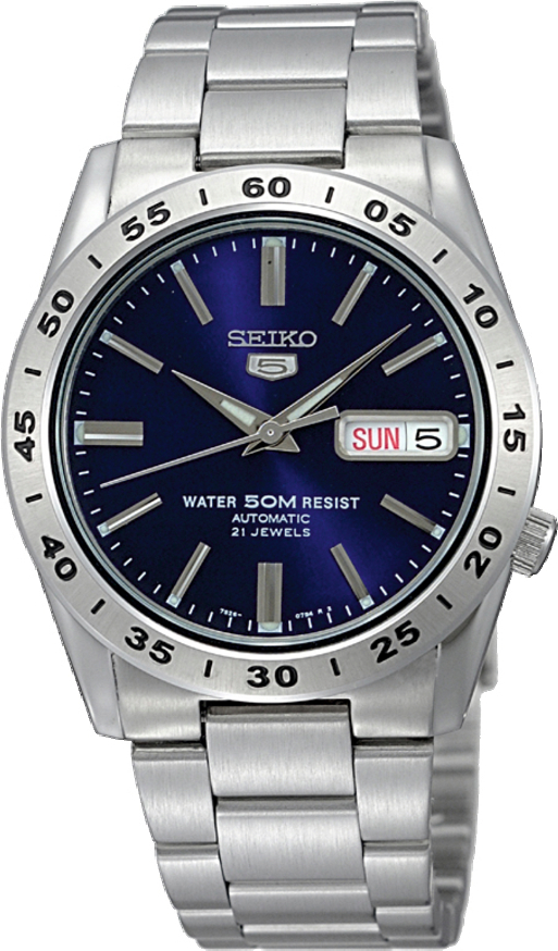 Dit herenhorloge is van het merk Seiko. Het is een analoog horloge gemaakt van staal. De diameter van de kast is 37 mm en de kast is 12 mm dik.
De verdere specificaties van het horloge zijn als volgt:
Glassoort: hardlex mineraal glas
Bandbreedte: 21
Kastmateriaal: staal
Waterdichtheid: 5 ATM
Techniek: automaat