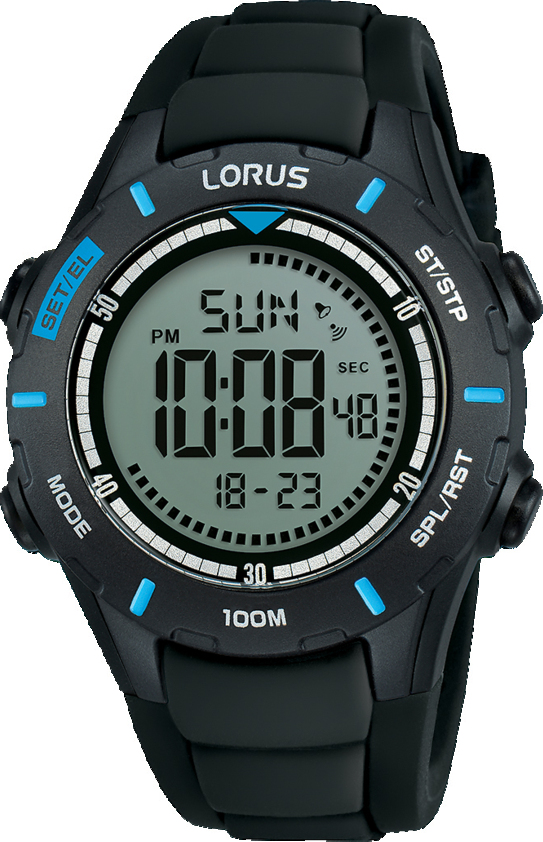 Dit herenhorloge is van het merk Lorus. Het is een digitaal horloge gemaakt van silicoon. De diameter van de kast is 40 mm en de kast is 15.5 mm dik.
De verdere specificaties van het horloge zijn als volgt:
Glassoort: acryl glas
Bandbreedte: 18
Kastmateriaal: kunststof
Waterdichtheid: 10 ATM
Techniek: quartz