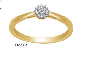 rozet ring 0.05ct G-SI maat 18.5 | ID-68R-5