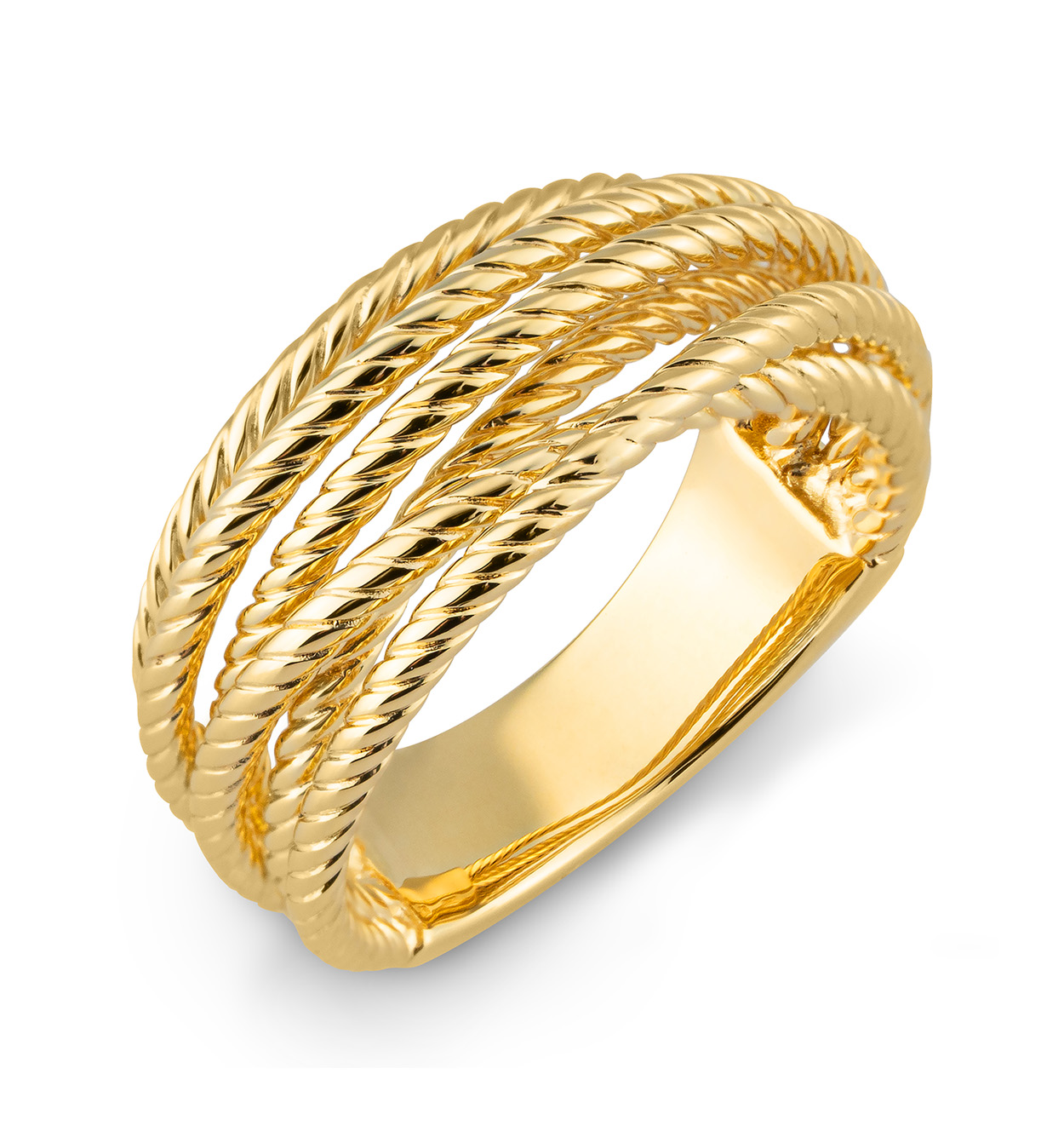 14 kt geelgouwen ring
