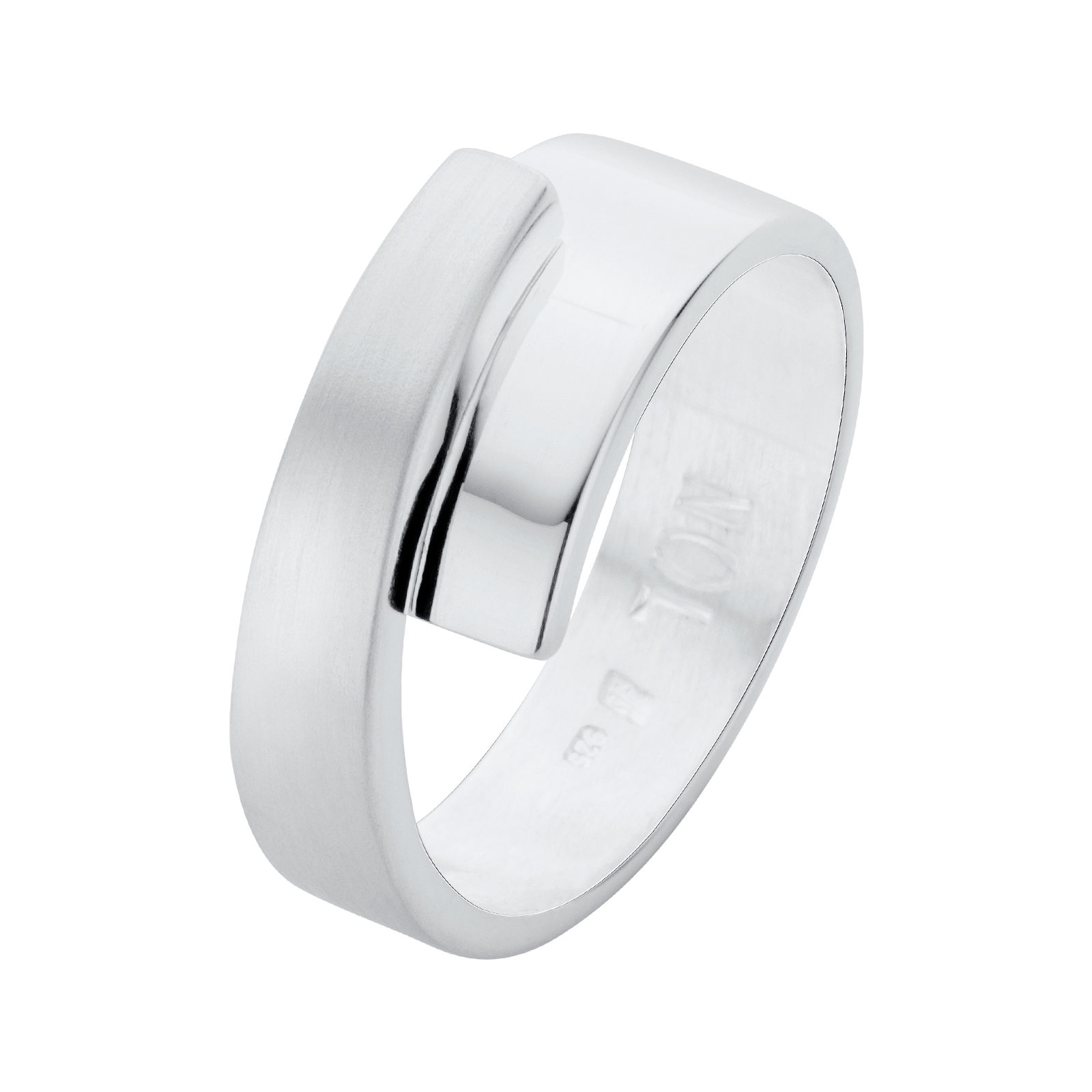 AG02177-8-BG Ring recht model boven gesatineerd
