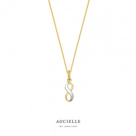Aucielle hanger bicolor goud 18k infinity