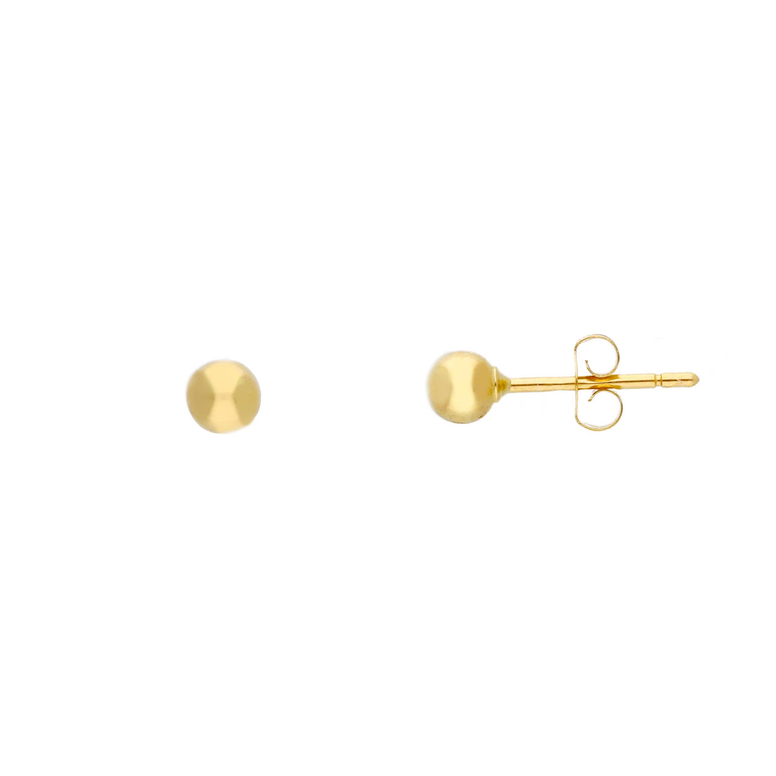 132085 18 karaat bolletjes oorbellen