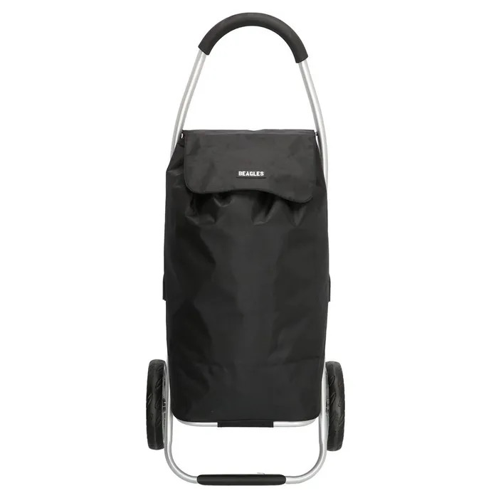 Beagles Alberic Boodschappentrolley – Zwart
Praktisch, stijlvol en comfortabel boodschappen doen

Met deze handige boodschappentrolley uit de Alberic collectie van Beagles wordt winkelen een stuk makkelijker. Dankzij het zachte handvat ligt de trolley prettig in de hand en door de dubbele wielen trek je hem soepel achter je aan – zelfs als hij goed gevuld is. Het hoofdvak is ruim en wordt afgesloten met een overslagklep, zodat jouw boodschappen veilig opgeborgen zijn.

✅ Comfortabel handvat met zachte stof
✅ Dubbele wielen voor extra stabiliteit en soepel rijgedrag
✅ Ruim hoofdvak met overslag
✅ Voorzien van standaard – blijft stevig staan
✅ Lichtgewicht en gemakkelijk mee te nemen

Afmetingen:
• Hoogte: 58 cm
• Lengte: 30 cm
• Diepte: 24 cm

 Perfect voor marktdagen, supermarktbezoek of dagelijkse boodschappen.

