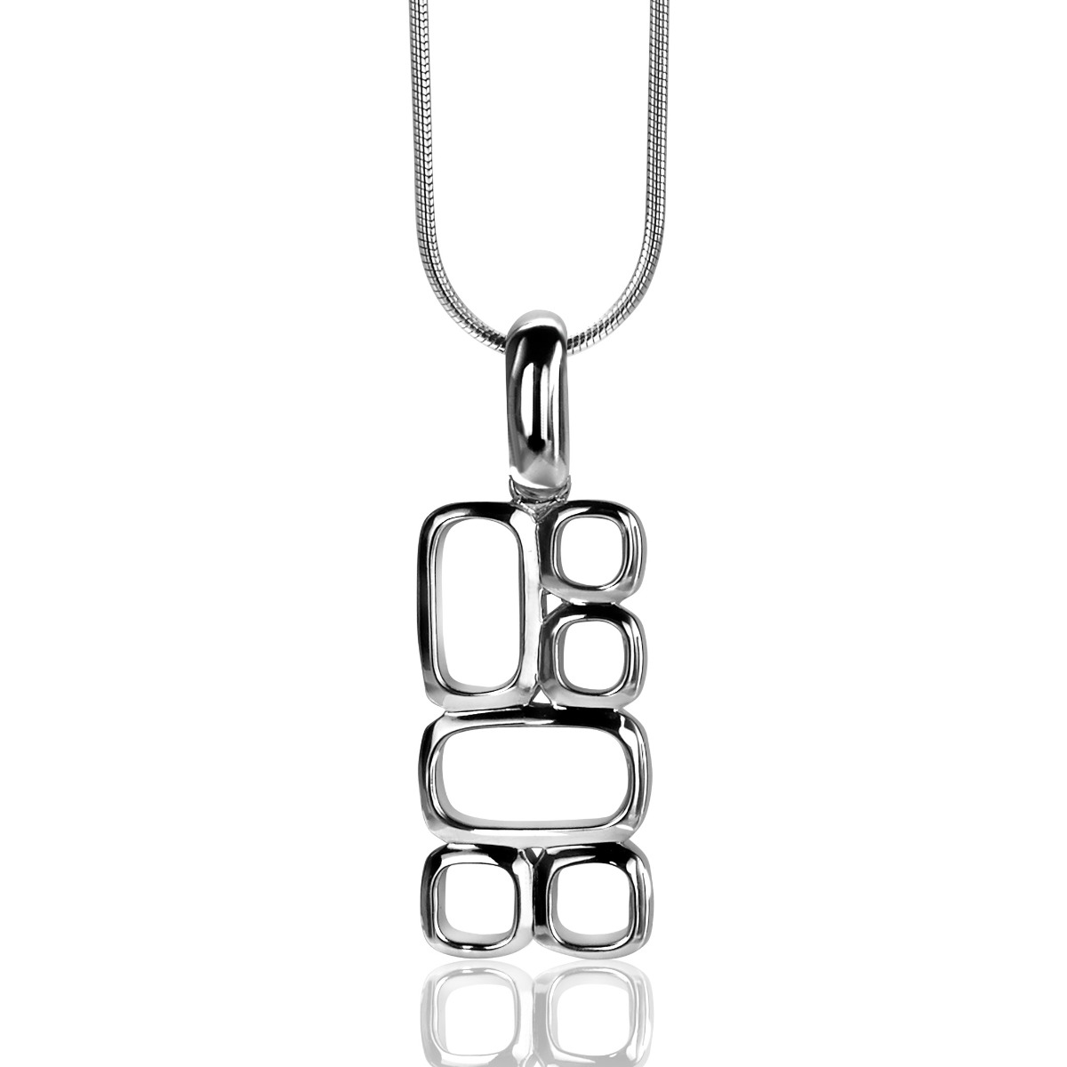 Mart Visser by ZINZI zilveren hanger glad MVH3