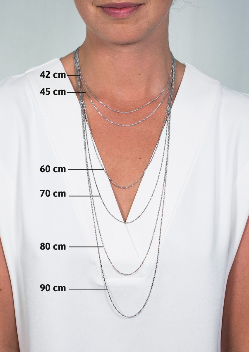 ZINZI zilveren anker ketting. 60 cm
