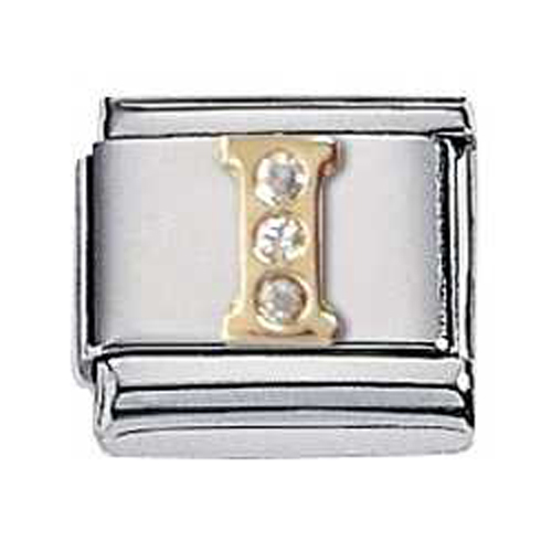 Zoppini goud zirkonia letter I.

Metaal     : staal / 18 karaat goud
Kleur       : geel goud
Maten     : 9 mm
Materiaal : Staal , Zirkonia ,Goud

