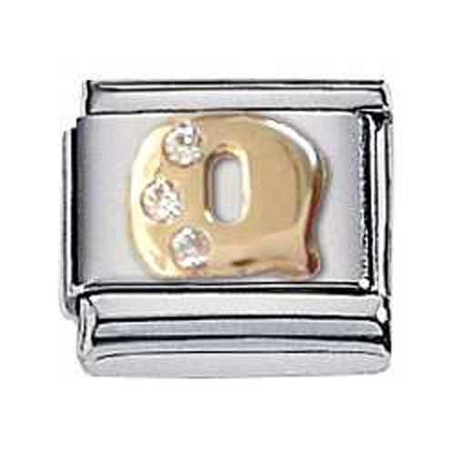 Zoppini goud zirkonia letter Q.

Metaal     : staal / 18 karaat goud
Kleur       : geel goud
Maten     : 9 mm
Materiaal : Staal , Zirkonia ,Goud
