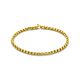 ZilGold 14 Karaat gouden schakelarmband met zilveren kern