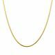 ZilGold 14 Karaat gouden slangen collier met zilveren kern