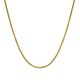Zilgold 14 karaat gouden schakelcollier met zilveren kern