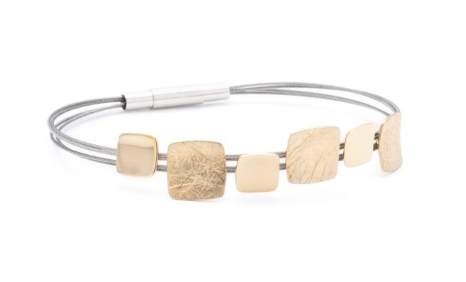 Yo Design Subtile gold bracelet | T1233