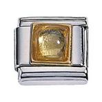 Zoppini synthetische steen vierkant geel.

Metaal     : staal / 18 karaat goud
Kleur       : geel
model nr. : 302.061
Maten     : 9 mm
Materiaal : staal  ,goud ,synthetische steen  