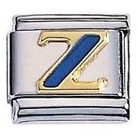 Zoppini letter Z blauw emaille

Metaal     : Staal, 18 karaat goud
Maten     : 9mm
Materiaal : staal met 18 karaat gouden letter met blauw emaille inleg.