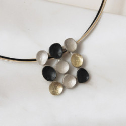 Audar collier zilver met goud