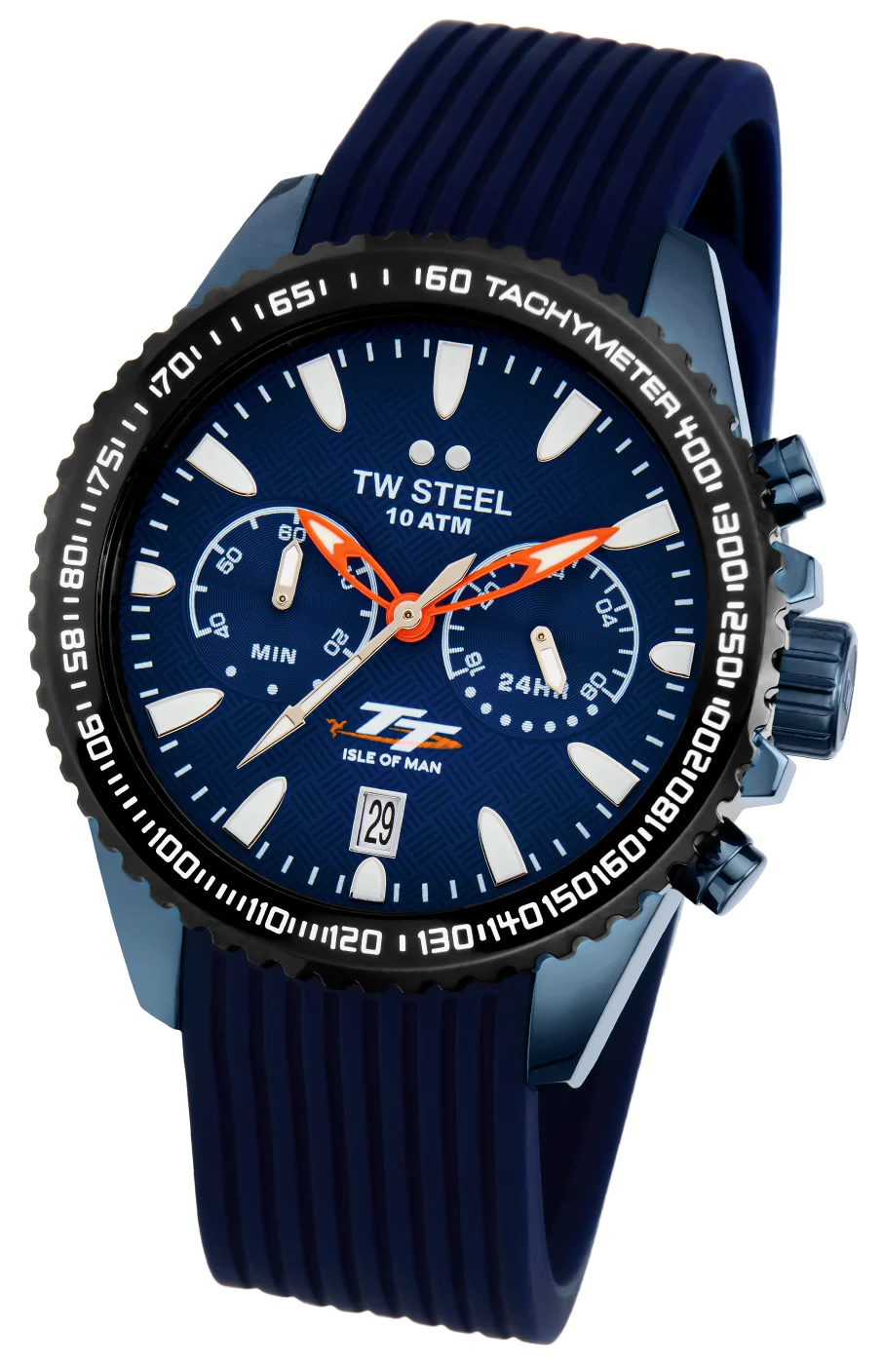 TW Steel TWVAS1 TT Isle of Man – Compacte Power uit de Vanceur Sport Serie
Precision in motion – dat is waar de TW Steel VAS1 TT Isle of Man Edition voor staat. Deze officiële samenwerking met de iconische motorrace is een ode aan snelheid en vakmanschap. Met een compacte 42 mm kast, sportieve uitstraling en gelimiteerde oplage is dit horloge een must-have voor elke fan van stijl en motorsport.