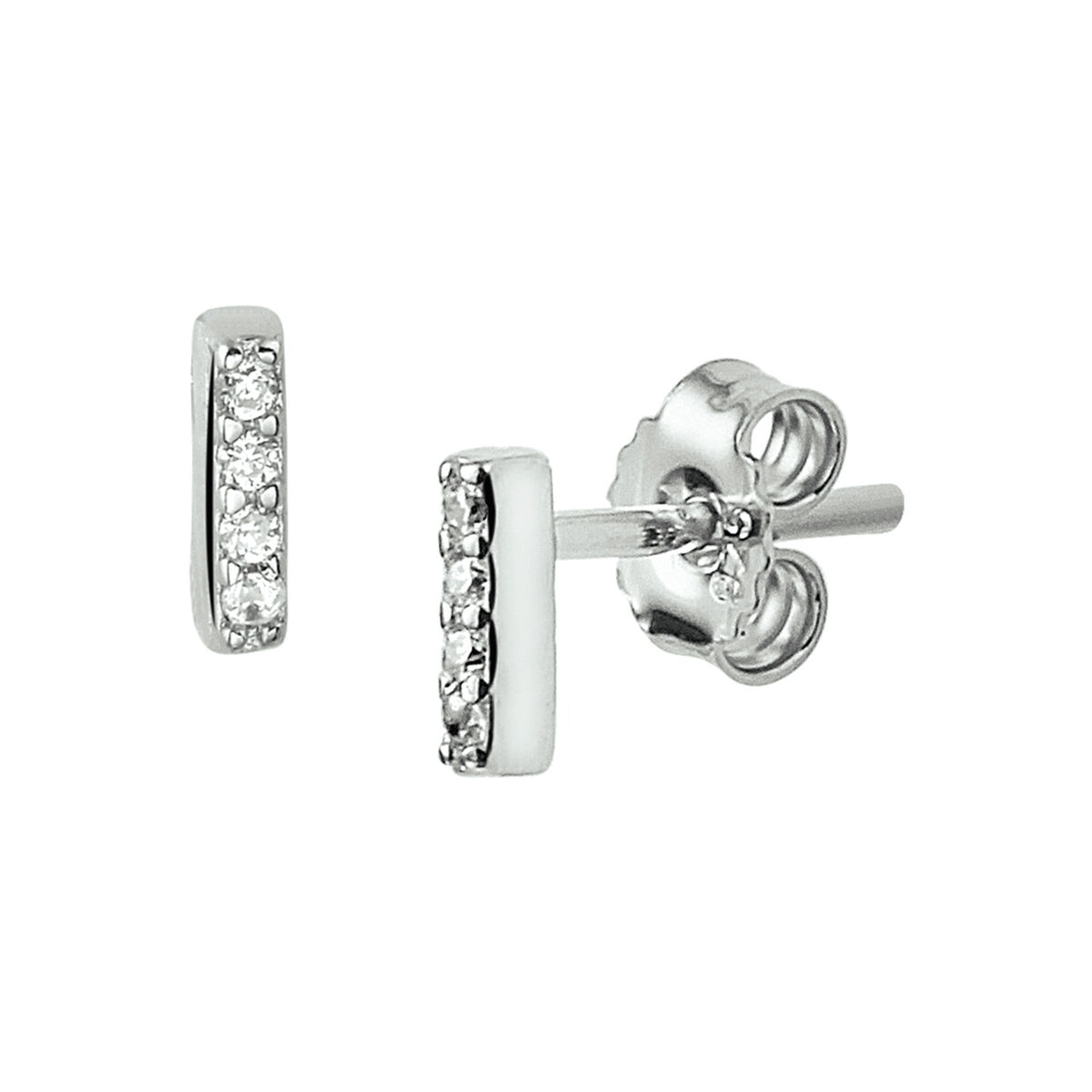 De Oorknoppen balkje zirkonia, modelnummer 1323989, zijn elegante stud oorbellen ontworpen voor dagelijks gebruik en speciale gelegenheden. Ze stralen verfijning uit dankzij de sprankelende zirkonia's. Combineer ze met een eenvoudig collier voor een verfijnde look of draag ze solo voor subtiele elegantie. Perfect voor zowel casual als formele outfits.