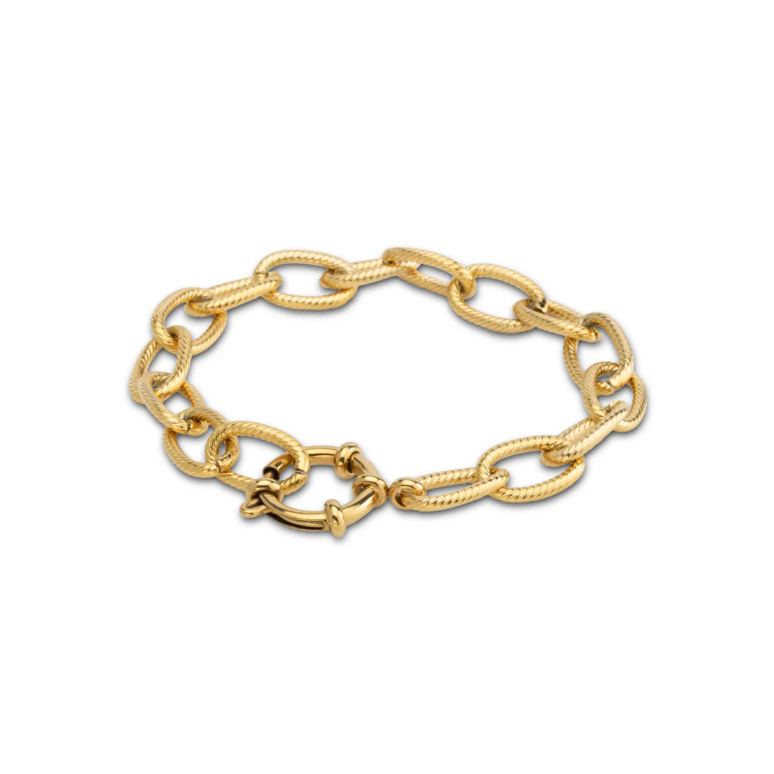 De Melano Friends Lucia armband is een veelzijdig en stijlvol sieraad. De rope textuur en het chunky design maken deze armband een echte must-have. Tip: bevestig een Twisted Tara hanger met een Twisted steentje aan het slotje voor een persoonlijke touch en combineer met de bijpassende Yara ketting. Je hebt de keuze uit twee maten: Small/Medium (19 cm) en L/XL (22 cm). De Lucia armband is verkrijgbaar in een zilver-, rose goud- of goudkleurige plating.
