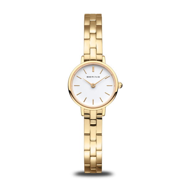  Voor de horloges uit de Classic collectie worden alleen hoogwaardige materialen gebruikt, zoals bijzonder hard, kristalhelder en krasbestendig saffierglas. Dit betekent dat de tijd geen sporen achterlaat op dit horlogeglas. Het gebruikte huidvriendelijke roestvrij staal staat garant voor een glamoureuze look. De koele uitstraling van het staal en de puristische, strakke lijnen van het BERING horlogeontwerp vullen elkaar ideaal aan. De kast - gepolijst of geborsteld - is gemaakt van puur, hoogwaardig roestvrij staal (316L), dat ook in de medische technologie wordt gebruikt.  Puristisch roestvrij staal wordt in de CLASSIC horlogecollectie gecombineerd met delicate, soepele Milanaise banden of edele banden van natuurlijk gelooid kalfsleer. Klassieke elegantie ontmoet een onmiskenbaar comfortabele draagervaring voor de klassiek nobele BERING look. 