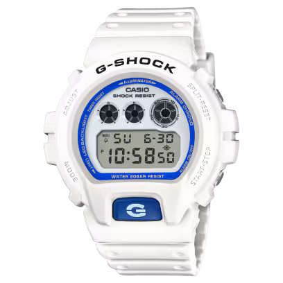 Laat je inspireren door de zomerse zeeën met de wit-blauwe G-SHOCK. 

De blauwe fosforescerende wijzerplaat van het horloge gloeit magisch 's nachts en doet denken aan de glinstering van bioluminescent plankton dat in de zee drijft. In combinatie met een wit en blauw kleurenschema geeft het ontwerp op prachtige wijze de dynamische transformatie van het strand weer, van de schittering van de zon overdag tot zachte nachttinten.

Glinsterende, op de zee geïnspireerde stijlen zijn gemakkelijk te combineren met casual settings en werksituaties.