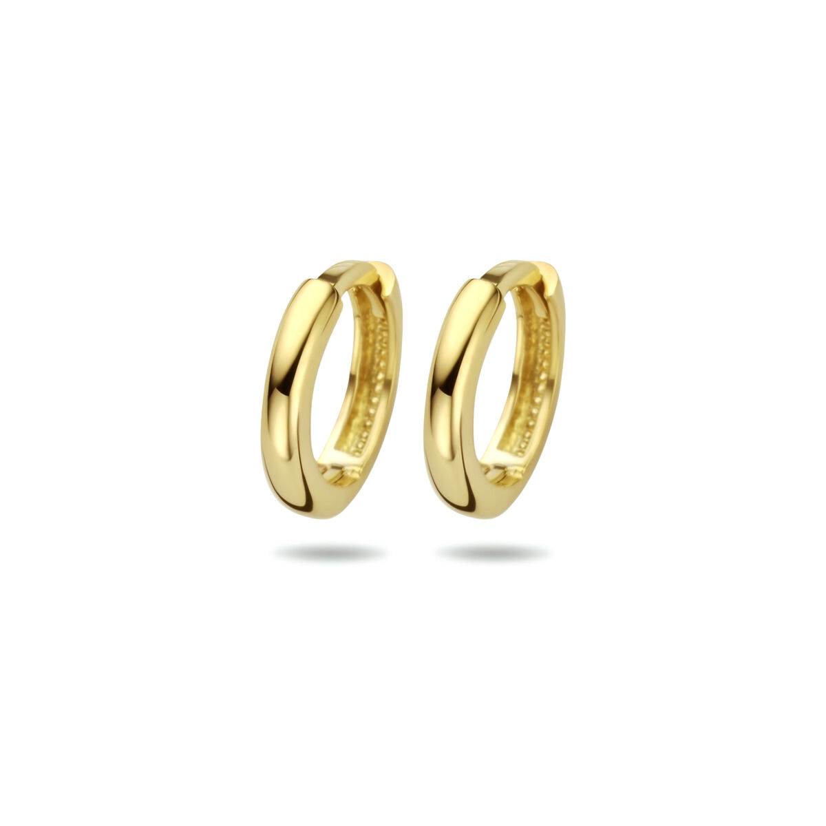 14K Geelgoud klap creolen 