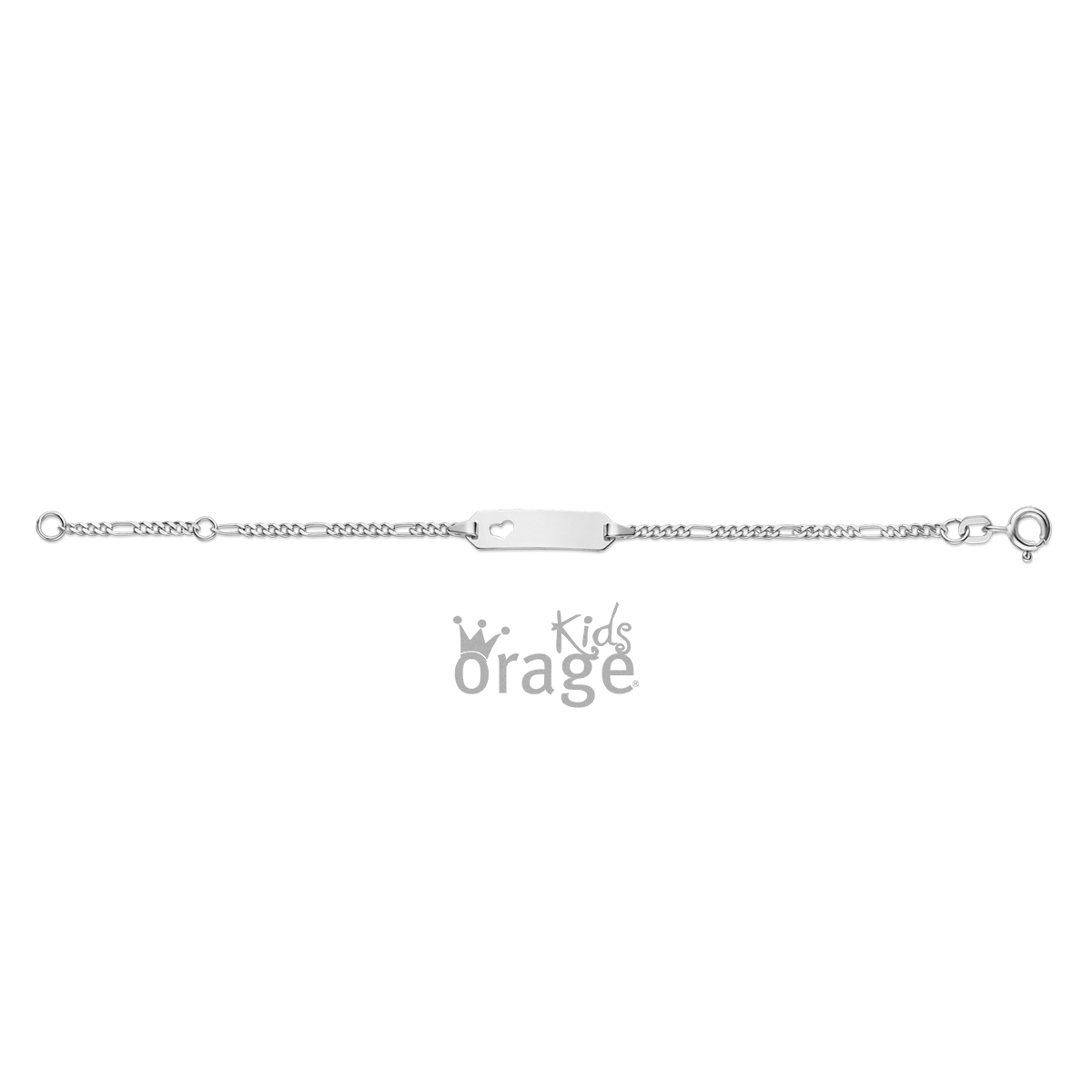 Orage Armband zilver met plaatje om te graveren