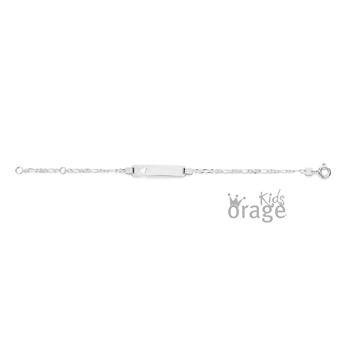 Orage Armband zilver met plaatje om te graveren