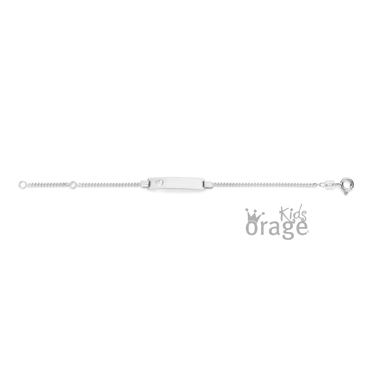 Orage Armband zilver met plaatje om te graveren