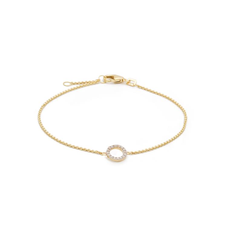 GLOW - 204.0631.00 - Schakelarmband - Goud - Zirkonia
