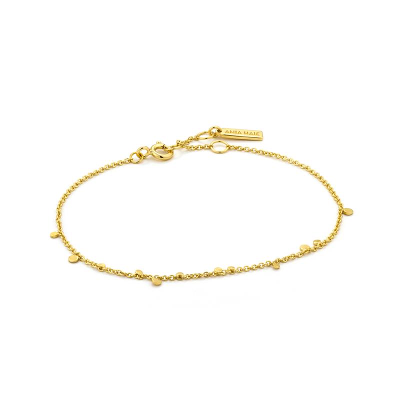 Deze Ania Haie vergulde armband, modelnummer AHB005-02G, is een verfijnd sieraad gemaakt van zilver met een gouden kleur. Het gourmette-ontwerp, met een breedte van 3,0 mm en een diepte van 2,0 mm, straalt elegantie uit. Ideaal voor dagelijks gebruik of een avondje uit, perfect te combineren met andere verfijnde sieraden. 