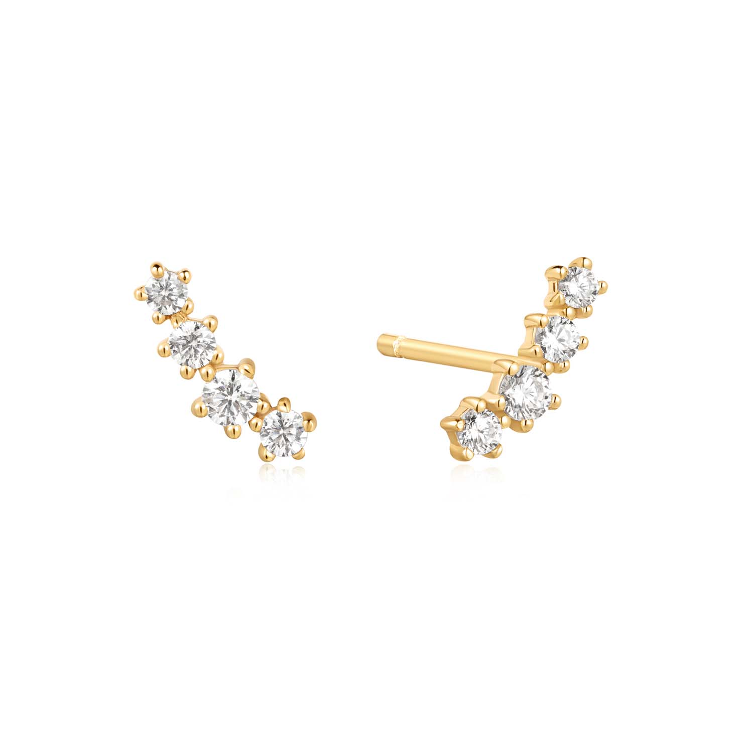 AH E056-02G
Deze klimmende, fonkelende studs, geïnspireerd op vallende sterren, stralen elegantie uit en zullen elke outfit opfleuren met hun glinsterende, hemelse motief. Deze oorbel gaat over je lel en omhoog. Stijl met dikke oorbellen, huggies of hoepels.

HET MERK
Geïnspireerd door de laatste fashion trends is Ania Haie het toonaangevende sieradenmerk voor hoogkwalitatieve maar ook betaalbare zilveren sieraden, zonder op de kwaliteit in te leveren. Iedere collectie is gebaseerd op de laatste catwalktrends, waardoor Ania Haie snel tot hét sieradenmerk voor stijlbewuste consumenten is verkozen. Elk sieraad wordt ontworpen om te combineren met andere sieraden waardoor je je eigen look kunt creëren. Maar ook zijn Ania Haie sieraden opvallend genoeg om op zichzelf te dragen.

SPECIFICATIES
- Ania Haie
- Oorsieraad
- 925 zilver met gold/ rhodium plating
- 10mm
- AH E056-02G