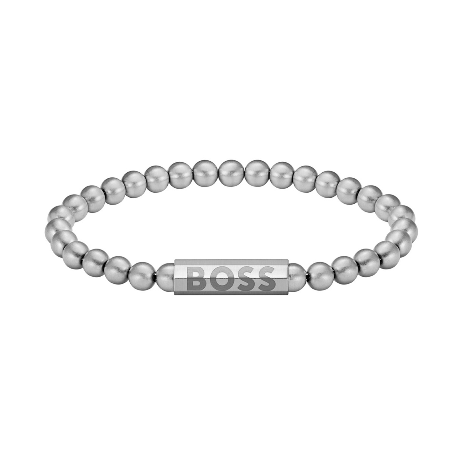 
Deze armband van BOSS uit de SPHERE METAL serie met artikelnr. HBJ1580658M is een stoer sieraad voor de echte BOSS klant. De stalen zilverkleurige armband is voorzien van bolletjes en sluit met een magneetsluiting. In het midden van de armband zit een zilverkleurige tussenschakel die goed opvalt in het geheel. Op de schakel staat het BOSS logo gegraveerd. De armband heeft een lengte van 19cm en is goed te combineren met andere sieraden van BOSS. 

