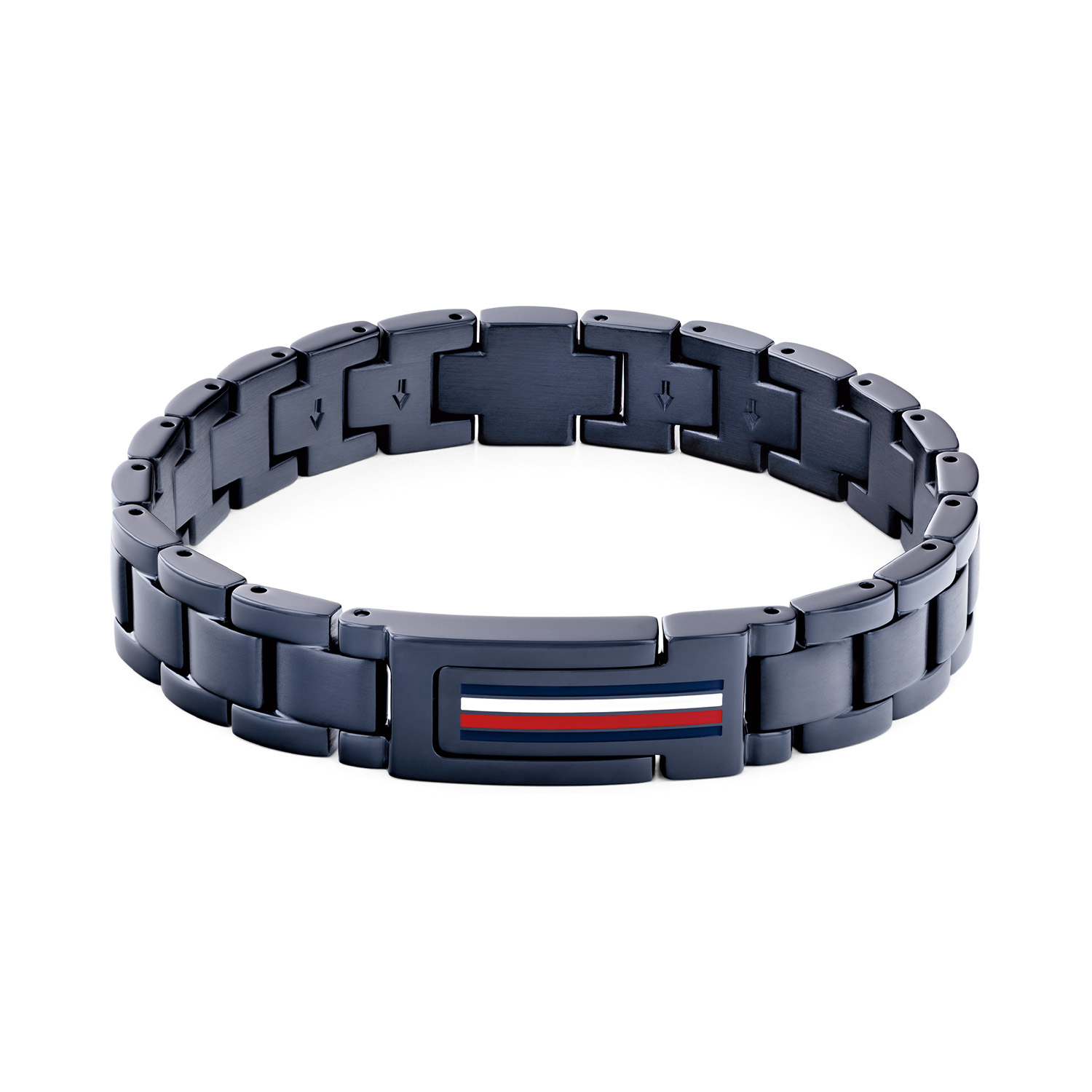 Tommy Hilfiger Jewels TJ2790598 Armband Heren Staal 19cm
Deze armband van Tommy Hilfiger uit de jewelry serie MASON met nr: TJ2790598 is een stoer model. De blauwe stalen heren schakelarmband heeft een magneetsluiting met daarop het gekleurde loge van Tommy Hilfiger. De armband heeft een lengte van 19cm. Ook leuk te combineren met andere sieraden van Tommy Hilfiger.

Het merk:
Tommy Hilfiger is wereldwijd één van de grootste designer lifestyle merken en is internationaal bekend om haar classic American cool stijl. De sieraden zijn voor dames en heren met een eigen stijl, die niet bang zijn om dit aan de wereld te laten zien.

Specificaties:
- Blauwe stalen armband met logo
- Strakke bolle schakel
- Lengte 19cm
- Heren sieraad
- Magneetsluiting