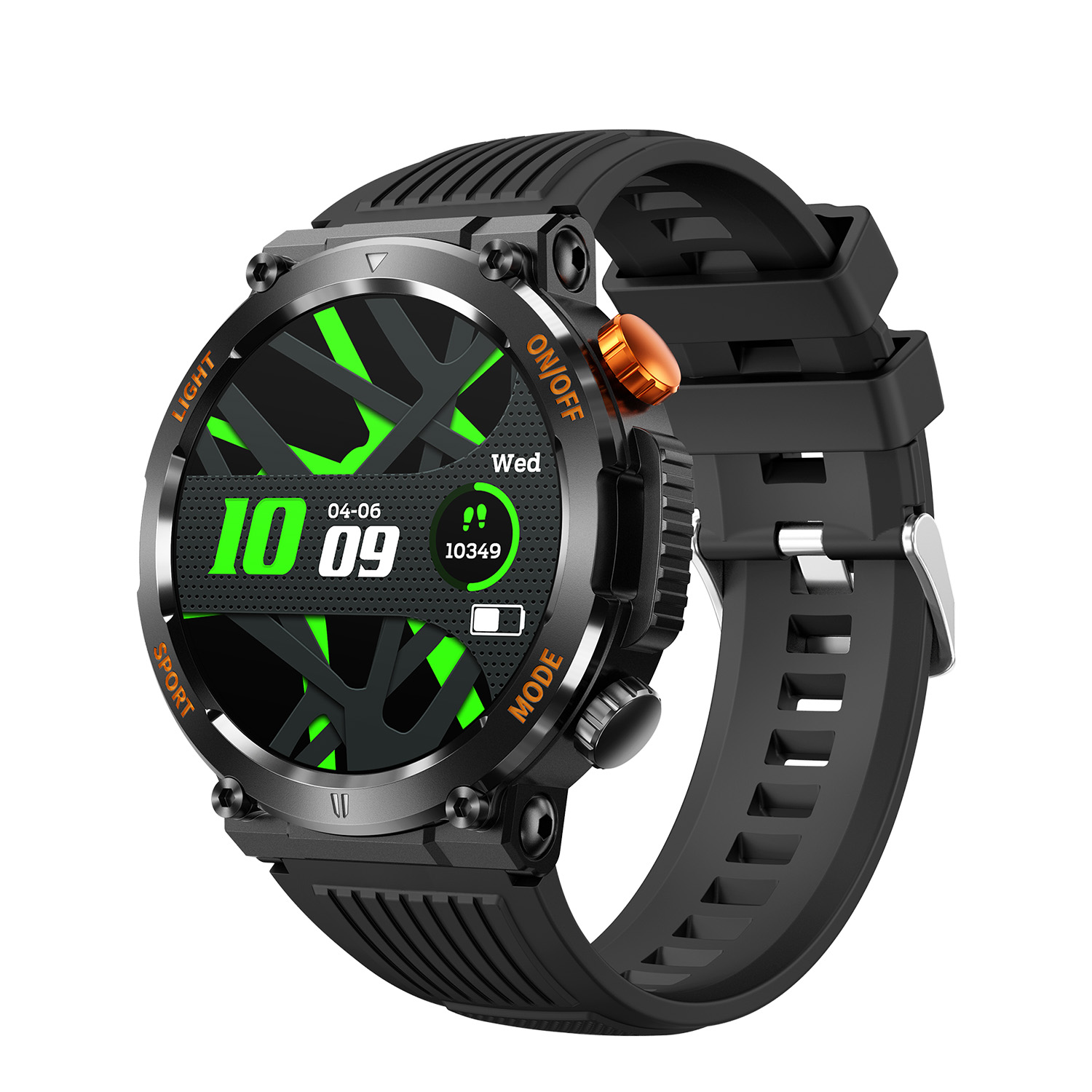 SMARTY2.0 SW077A Smartwatch Alloy Siliconen 48mm
Dit Smarty Smartwatch horloge met nr: SW077A is een stap in de toekomst. De zwarte kast is gemaakt van metaal met een gehard glas. Aan de kast zit een zwarte siliconen band met een gespsluiting. Het ronde horloge heeft een afmeting van 48mm en is spatwaterdicht. In de rand van de kast vallen de rode letters op, evenals de rode drukknop. Deze smartwatch is sportief, stijlvol, maar zeker gebruiksvriendelijk. Om door apps, berichten en tekst te bladeren hoeft je alleen maar op het glas te tikken of de knop te gebruiken. 

Merk:
SMARTY2.0
Smartwatches verbinden je met de wereld. 
SMARTY2.0 biedt een brede keuze aan vormen en functionaliteiten. Een ronde of rechthoekige smartwatch? Eentje voor de smalle pols? Een ladies watch of een kids watch?  SMARTY2.0 heeft het allemaal.
De keuze qua functionaliteiten is onuitputtelijk: bluetooth bellen, stappenteller, hartslag- en bloeddrukmeter,  meerdere verschillende sporttrackers, menstruatie en ovulatie herinneringen, ingebouwde GPS, vind mijn smartphone en heel veel meer. Maak je eigen keuze.
Iedere SMARTY werkt zowel met iOS als met Android en is moeiteloos via een QR-code te koppelen met iedere mobiele telefoon. Misschien wel dé makkelijkste smartwatch voor iedereen.
SMARTY2.0 staat voor hoge kwaliteit in een betaalbaar prijssegment: € 79 - € 199.

Highlights:
- Geschikt voor Android en iOS  
- De Smartwatch heeft Bluetooth call 
- Hoge batterij efficientie
- 24 uur hartritme meting
- Bevat smart music 
- Door de verschillende meters en tellers is het mogelijk om onder andere de hartslag, stappen, snelheid, slaap, luchtdruk, stress, hoogte- en diepte te meten
- D.m.v. de ingebouwde GPS, is het mogelijk om offline te navigeren en achteraf je route terug te kijken (zonder dat de telefoon in de buurt is)
- Stof,- Waterdichtheid: IP68